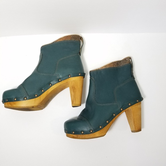 Sanita jade ankle bootie wood clog size 37 or 6 - Picture 8 of 8